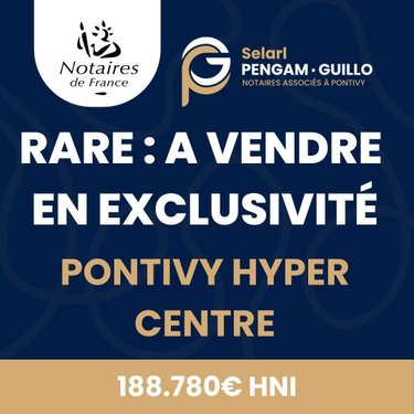 Appartement a vendre Pontivy 56300 Morbihan 86 m2 3 pièces 188780 euros