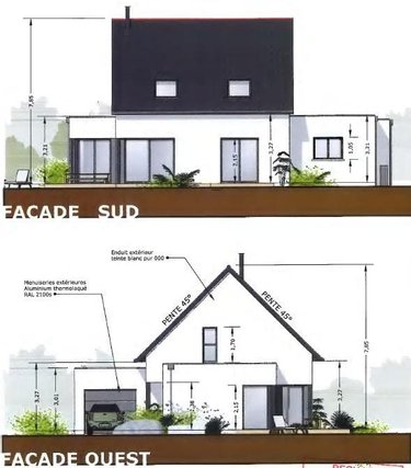 Terrain a batir a vendre Fouesnant 29170 Finistère 1170 m2  180550 euros