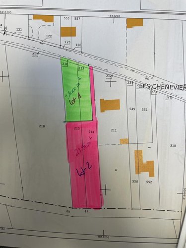 Terrain a batir a vendre Courtisols 51460 Marne 1000 m2  53500 euros