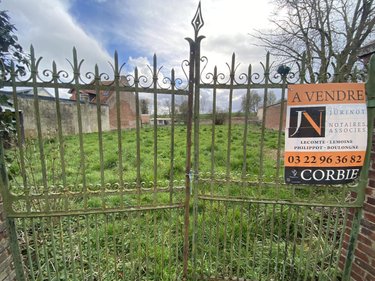 Terrain a batir a vendre Bouzincourt 80300 Somme 1380 m2  51300 euros