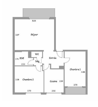 Appartement a vendre Bois-Colombes 92270 Hauts-de-Seine 64 m2 3 pièces 451000 euros