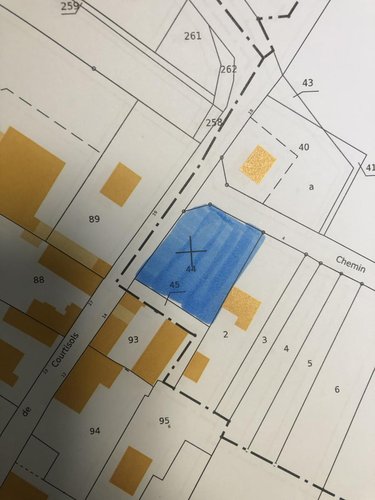 Terrain a batir a vendre Marson 51240 Marne 962 m2  41500 euros