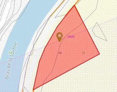 Terrains de loisirs bois etangs a vendre Le Mans 72000 Sarthe 1280 m2  11800 euros