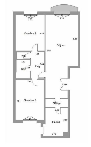 Appartement a vendre Neuilly-sur-Seine 92200 Hauts-de-Seine 81 m2 3 pièces 834000 euros