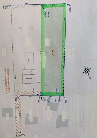 Terrain a batir a vendre Bazancourt 51110 Marne 1991 m2  163000 euros