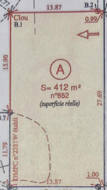Terrain a batir a vendre Questembert 56230 Morbihan 412 m2  74550 euros