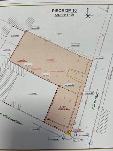 Terrain a batir a vendre Gouzeaucourt 59231 Nord 602 m2  32880 euros