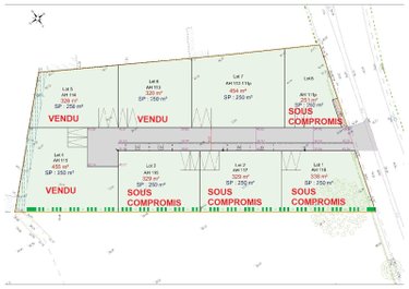 Terrain a batir a vendre Ligné 44850 Loire-Atlantique 454 m2  115770 euros