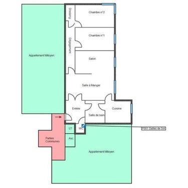 Appartement a vendre Aubervilliers 93300 Seine-Saint-Denis 75 m2 4 pièces 207000 euros