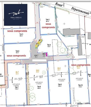 Terrain a batir a vendre Mouzeil 44850 Loire-Atlantique 626 m2  74880 euros