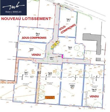 Terrain a batir a vendre Mouzeil 44850 Loire-Atlantique 626 m2  74880 euros