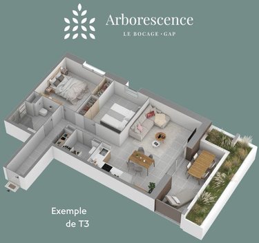 Appartement a vendre Gap 05000 Hautes-Alpes 45 m2 2 pièces 183000 euros