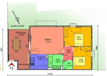 Appartement a vendre Saint-Denis 97400 Réunion 60 m2 3 pièces 185000 euros