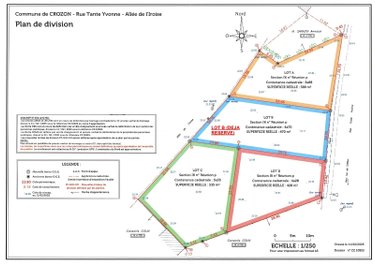 Terrain a batir a vendre Crozon 29160 Finistère 535 m2  140170 euros