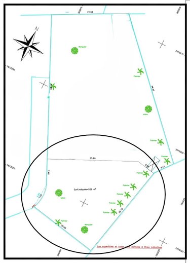 Terrain a batir a vendre Saint-Benoît 97470 Réunion 522 m2  160000 euros