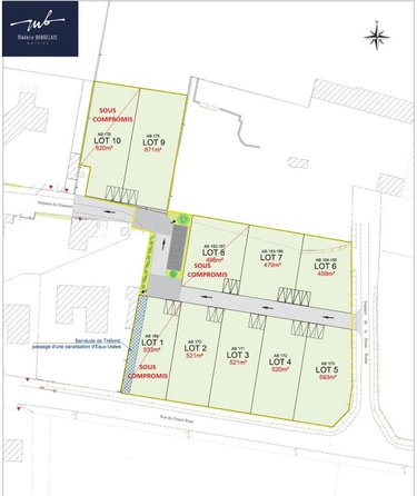 Terrain a batir a vendre Ligné 44850 Loire-Atlantique  98800 euros