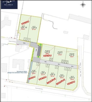 Terrain a batir a vendre Ligné 44850 Loire-Atlantique  119600 euros