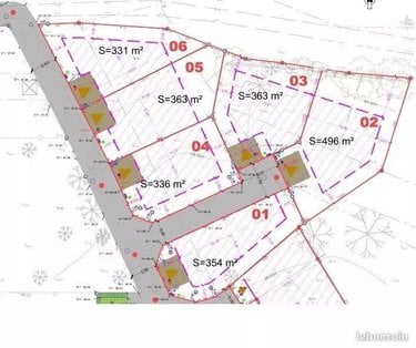Terrain a batir a vendre Les Brulais 35330 Ille-et-Vilaine 331 m2  19350 euros
