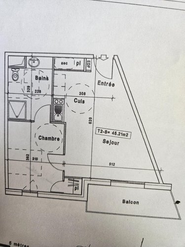 Appartement a vendre Cherbourg-en-Cotentin 50100 Manche 45 m2 2 pièces 115100 euros