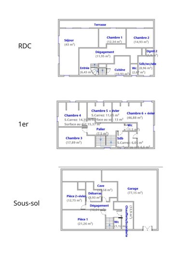 Maison a vendre Vélizy-Villacoublay 78140 Yvelines 263 m2 9 pièces 866000 euros