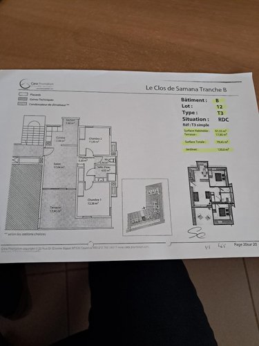 Appartement a vendre Remire-Montjoly 97354 Guyane 61 m2 3 pièces 188000 euros