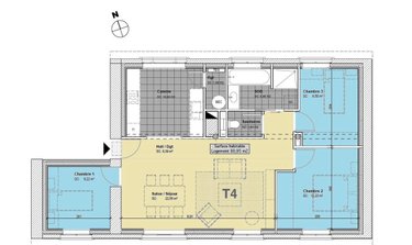 Appartement a vendre Pont-Aven 29930 Finistère 81 m2 4 pièces 239000 euros