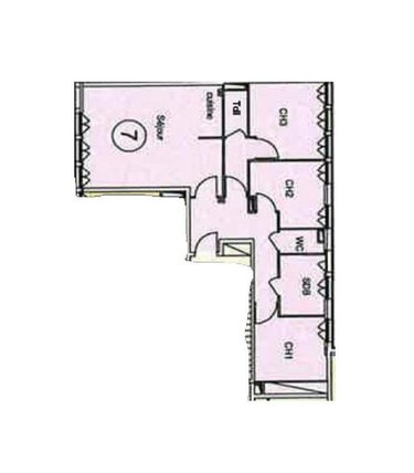 Appartement a vendre Pontoise 95000 Val-d'Oise 65 m2 4 pièces 213000 euros