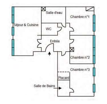 Appartement a vendre Pontoise 95000 Val-d'Oise 65 m2 4 pièces 193000 euros