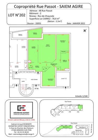 Appartement a vendre Évreux 27000 Eure 70 m2 3 pièces 97417 euros