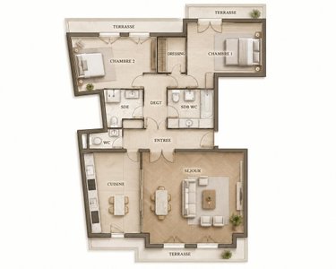 Appartement a vendre Paris 16e arrondissement 75016 Paris 102 m2 3 pièces 1260000 euros
