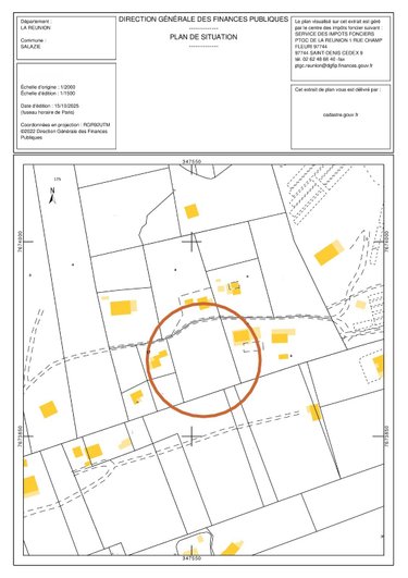 Terrain a batir a vendre Salazie 97433 Réunion 2480 m2  88000 euros