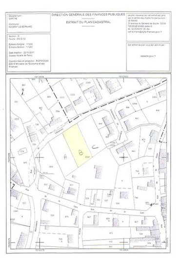 Terrain a batir a vendre Nogent-le-Bernard 72110 Sarthe 1400 m2  13200 euros