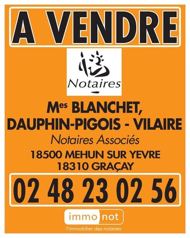Terrain a batir a vendre Thénioux 18100 Cher 1730 m2  24932 euros