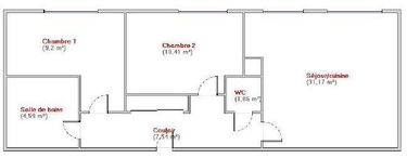 Appartement a vendre Bordeaux 33000 Gironde 64 m2 3 pièces 220000 euros