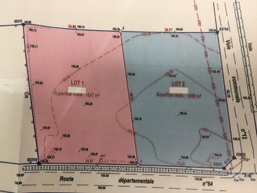 Terrain a batir a vendre Chezelles 36500 Indre 1697 m2  19400 euros