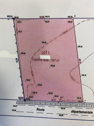 Terrain a batir a vendre Chezelles 36500 Indre 1697 m2  19400 euros