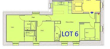 Appartement a vendre Châteaudun 28200 Eure-et-Loir 73 m2 3 pièces 170500 euros