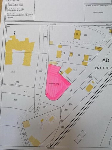Terrain a batir a vendre Pleine-Fougères 35610 Ille-et-Vilaine 1489 m2  87911 euros