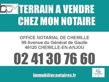 Terrain a batir a vendre Chemillé-en-Anjou 49120 Maine-et-Loire 1430 m2  142425 euros