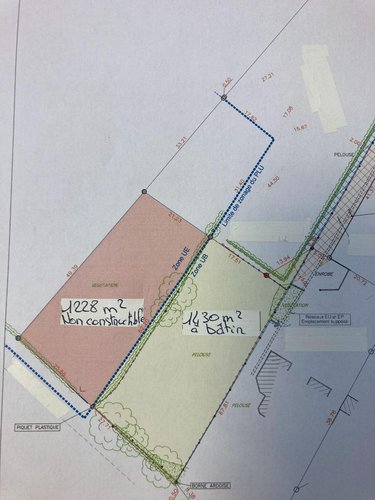 Terrain a batir a vendre Chemillé-en-Anjou 49120 Maine-et-Loire 1430 m2  142425 euros