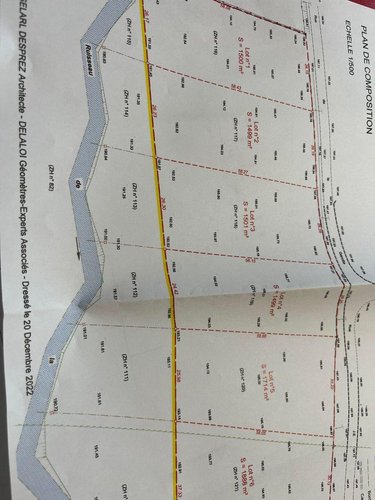 Terrain a batir a vendre Jandun 08430 Ardennes 1638 m2  42000 euros