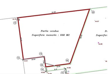 Terrain a batir a vendre Spay 72700 Sarthe 668 m2  63000 euros