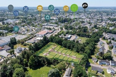 Terrain a batir a vendre Ploërmel 56800 Morbihan 427 m2  63000 euros