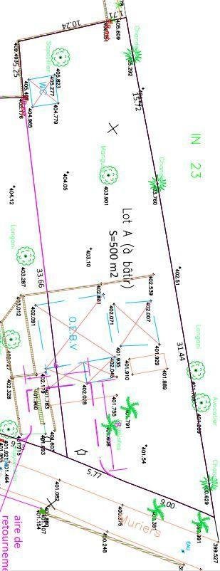 Terrain a batir a vendre Sainte-Clotilde 97490 Réunion 500 m2  189900 euros
