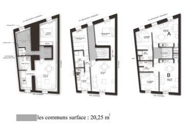 Appartement a vendre Bordeaux 33000 Gironde 54 m2 3 pièces 198000 euros