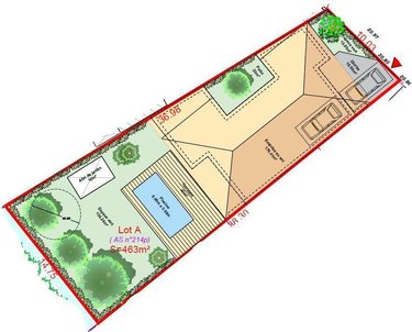 Terrain a batir a vendre Le Bouscat 33110 Gironde 463 m2  289000 euros