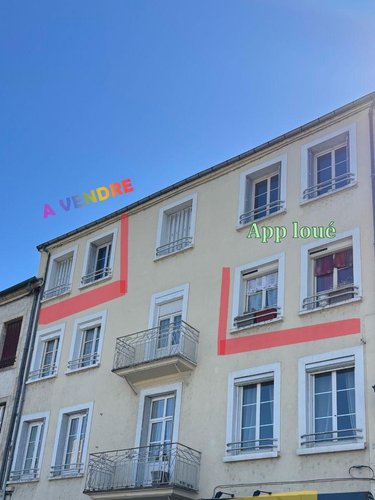 Appartement a vendre Saint-Amand-Montrond 18200 Cher 47 m2 2 pièces 53000 euros