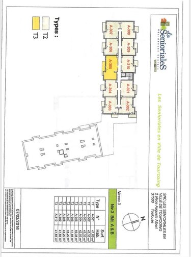 Appartement a vendre Tourcoing 59200 Nord 42 m2 2 pièces 86250 euros