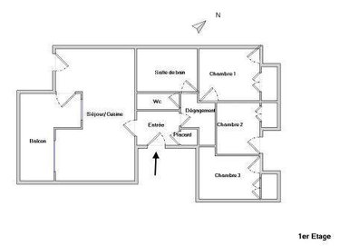 Appartement a vendre Marseille 11e Arrondissement 13011 Bouches-du-Rhône 78 m2 4 pièces 198000 euros