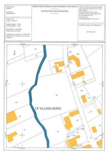Terrain a batir a vendre Sommesous 51320 Marne 6000 m2  70868 euros